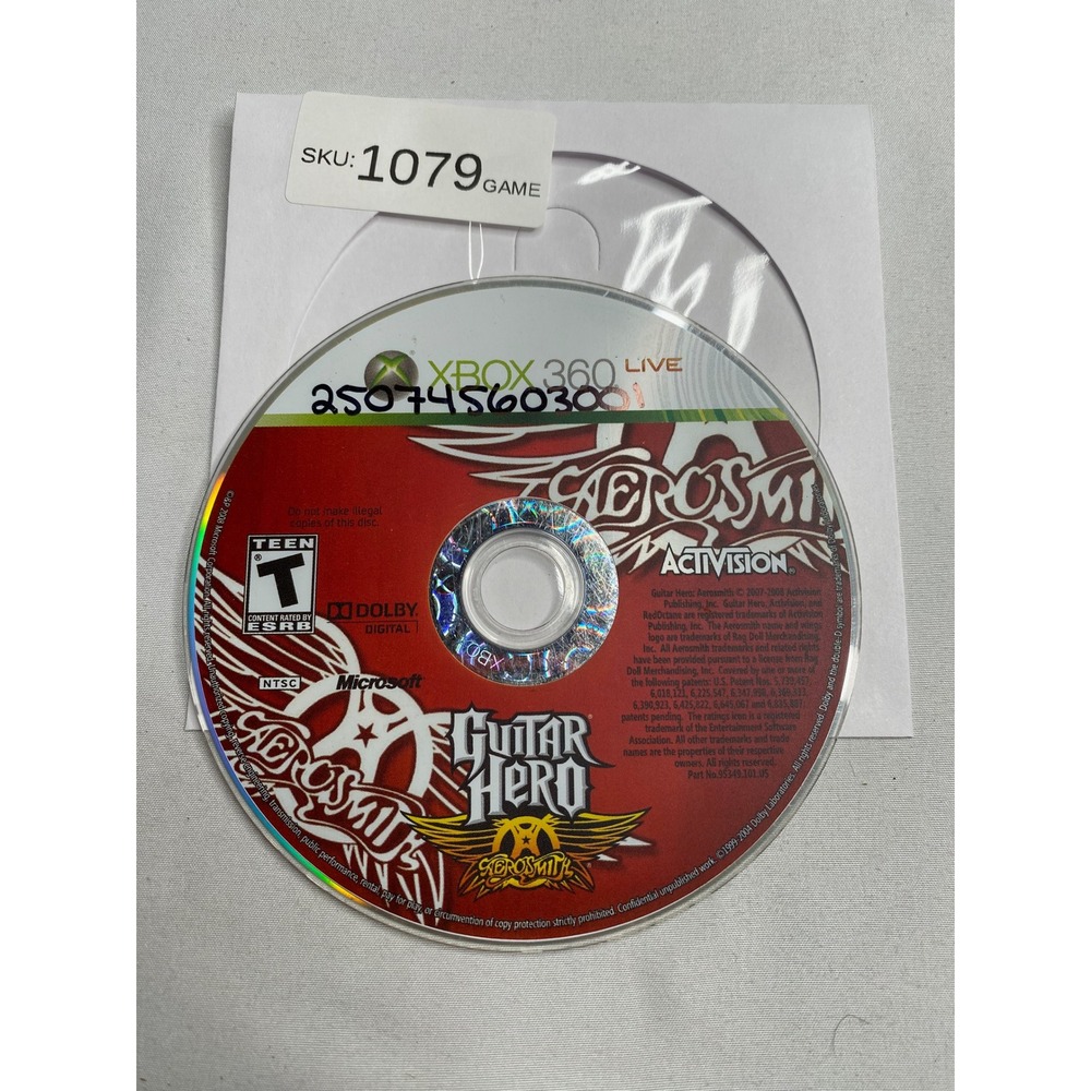 Guitar Hero Aerosmith Xbox 360
